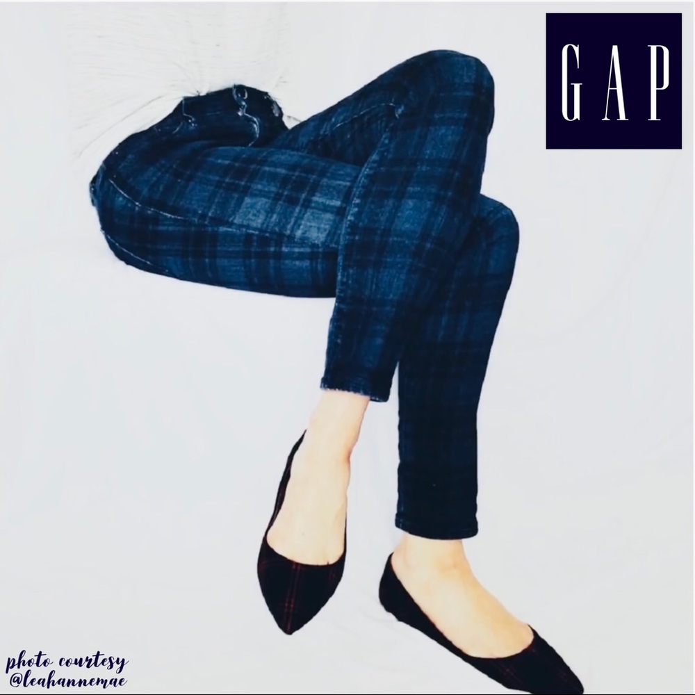 GAP Women’s Always Skinny Plaid Jeans